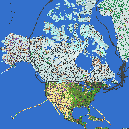 North America (with nations)