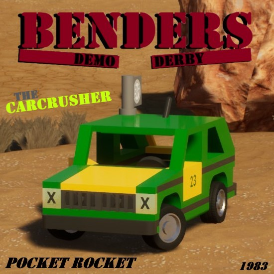 1983 Benders Pocket Rocket Car Crusher Green