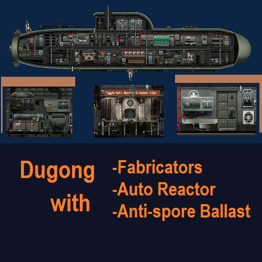 Dugong with Fabricators, Auto Reactor, Spore-proof Ballast Tanks and numerous improvements – Barotrauma Mod