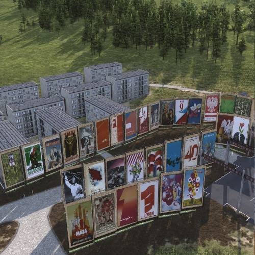 Polish propaganda poster FEST skins