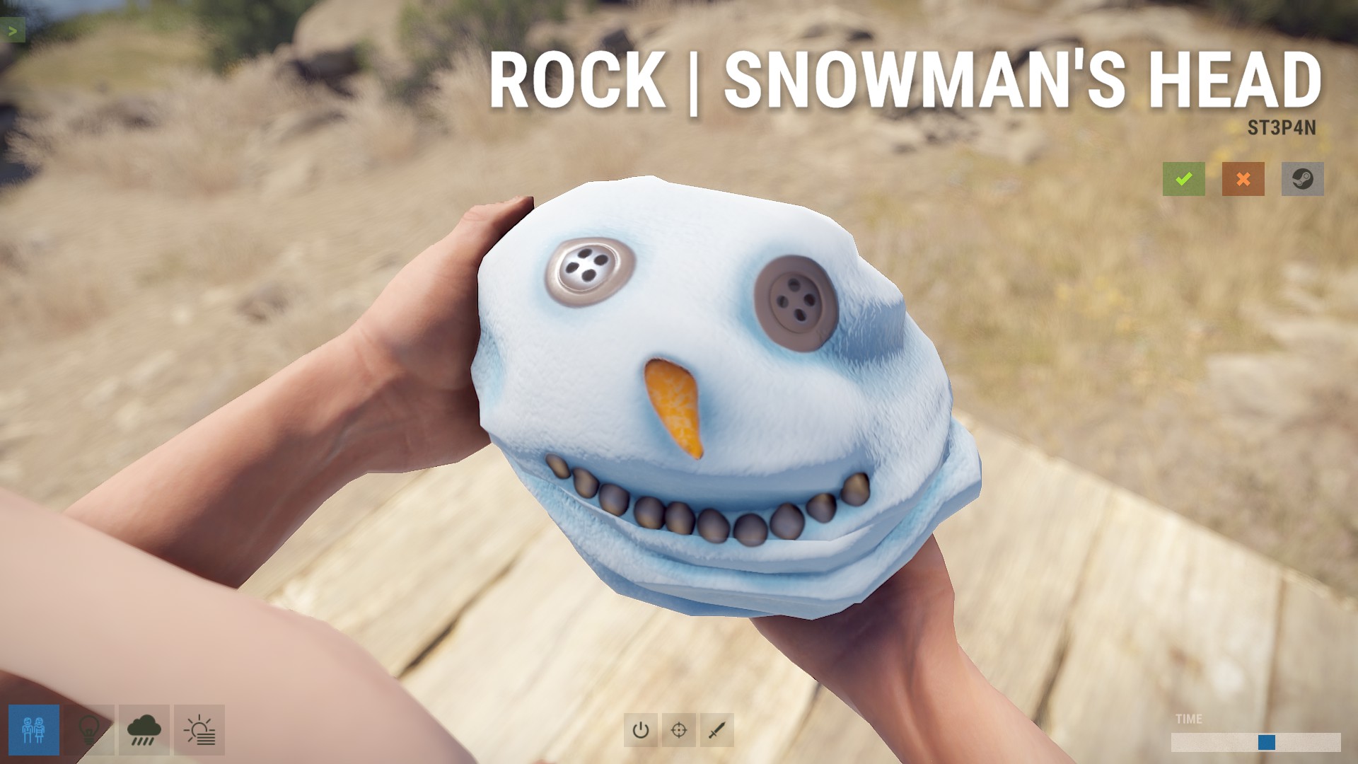 Snowman Head Rock
