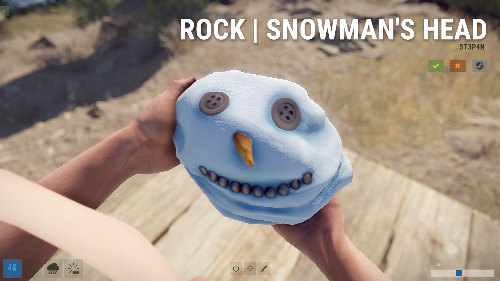 Snowman Head Rock