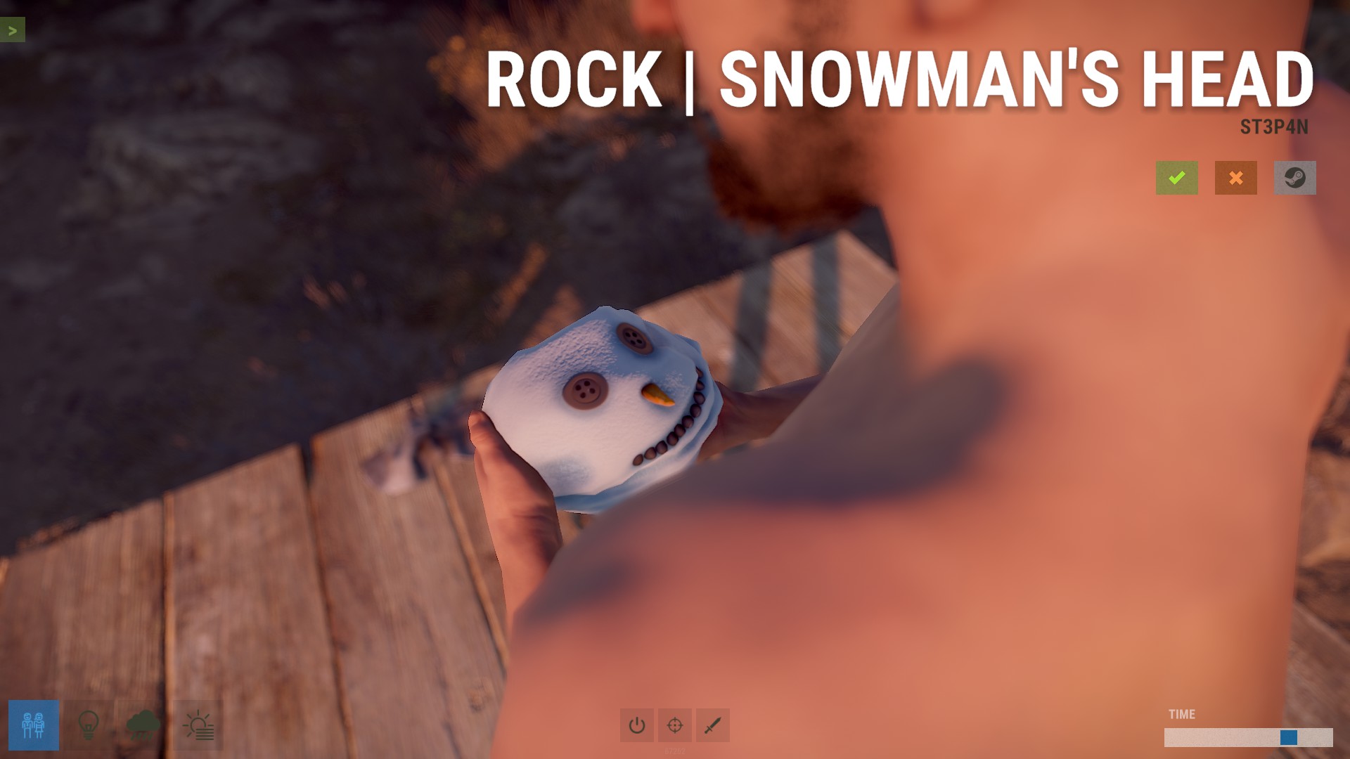 Snowman Head Rock