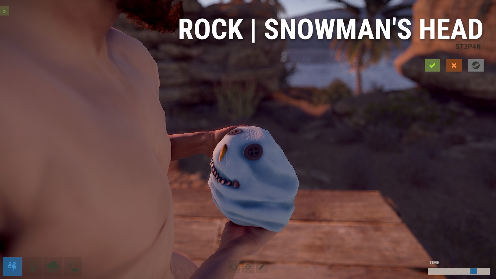 Snowman Head Rock