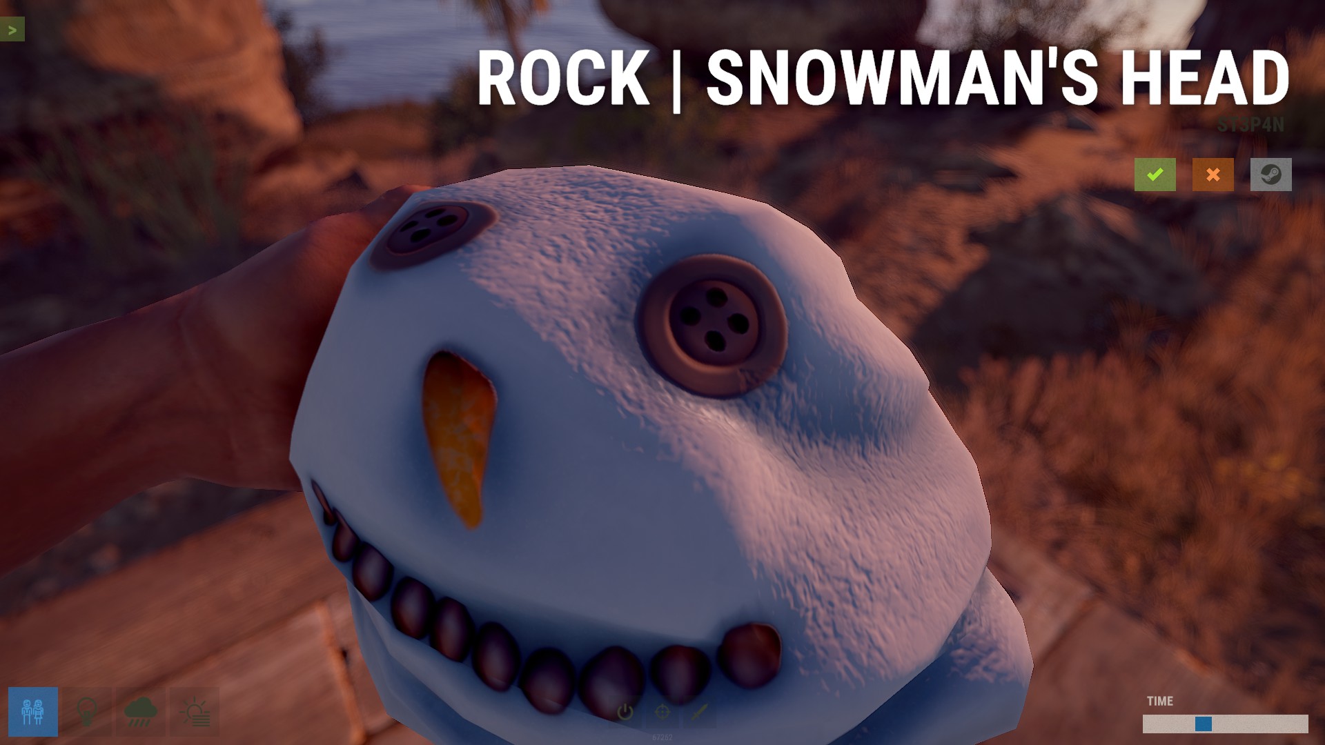 Snowman Head Rock