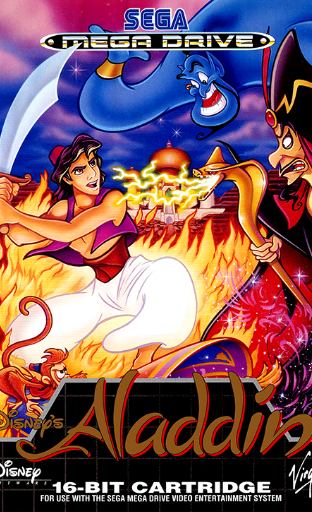 Aladdin Mega Drive Poster