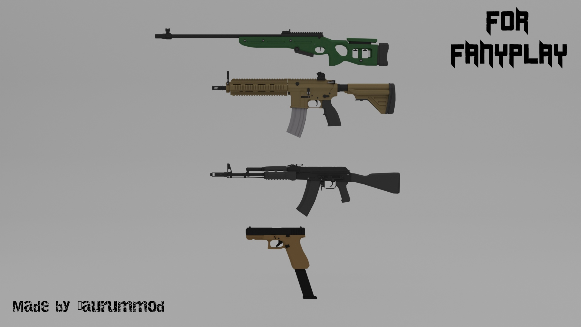 Fanyplay Weapons Pack – Unturned Mod