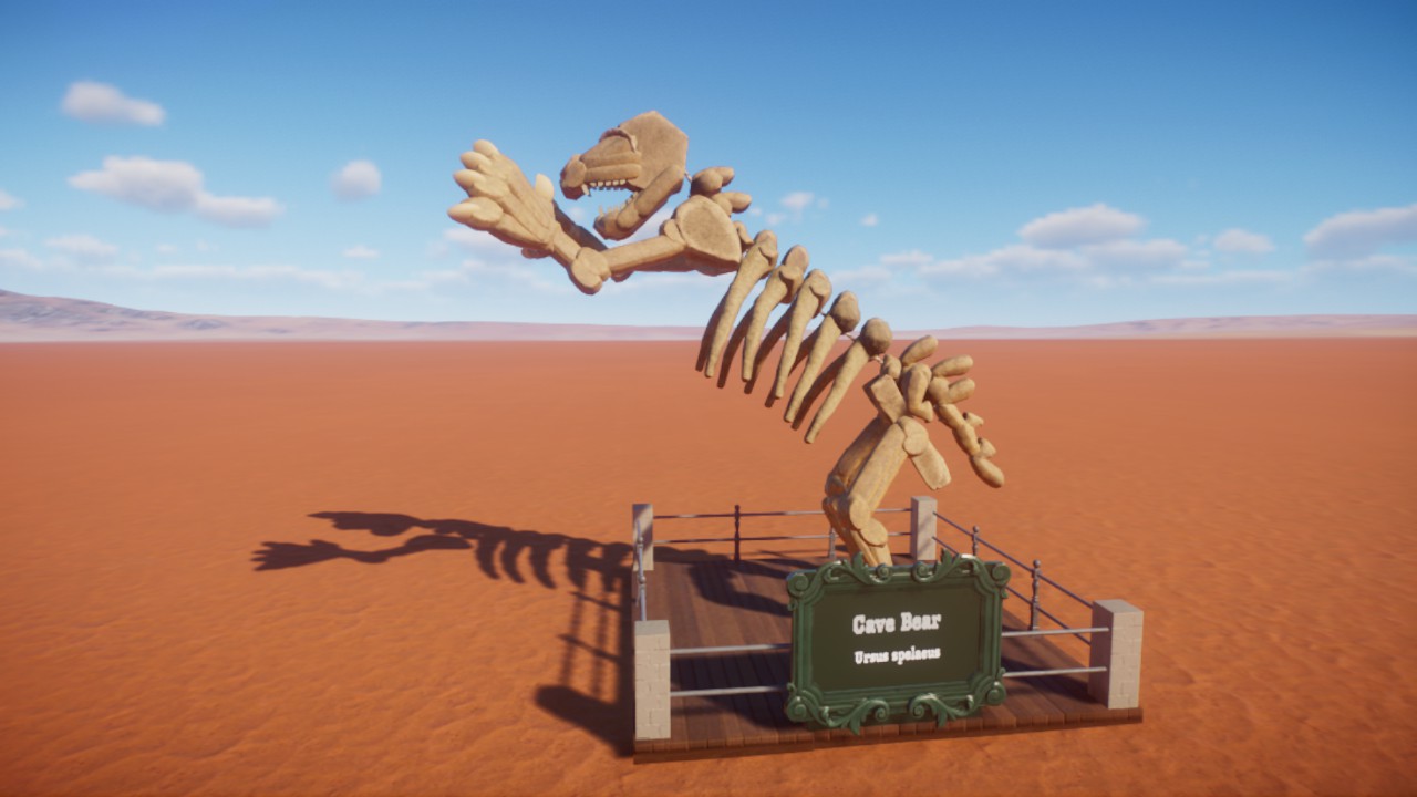 Cave Bear fossil skeleton