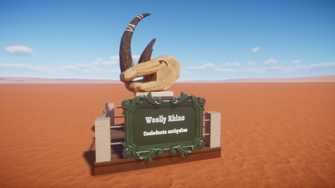 Wooly Rhino fossil skull