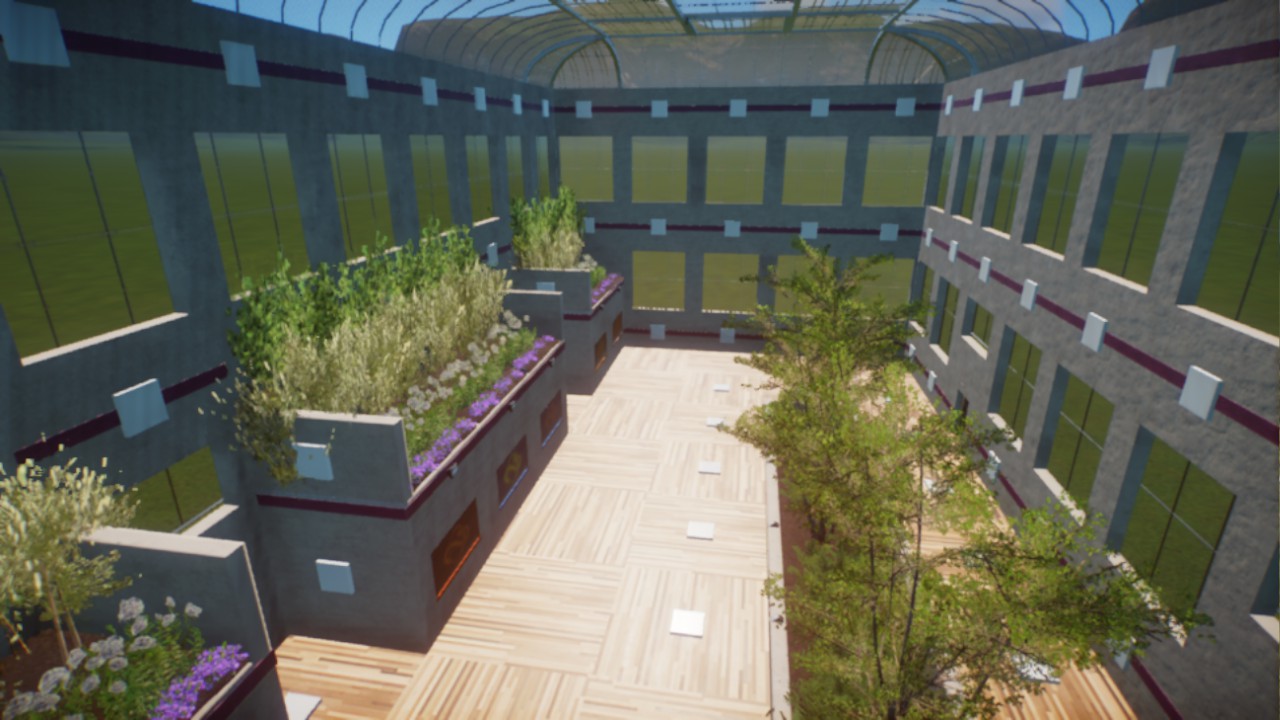 Natural light shopping center