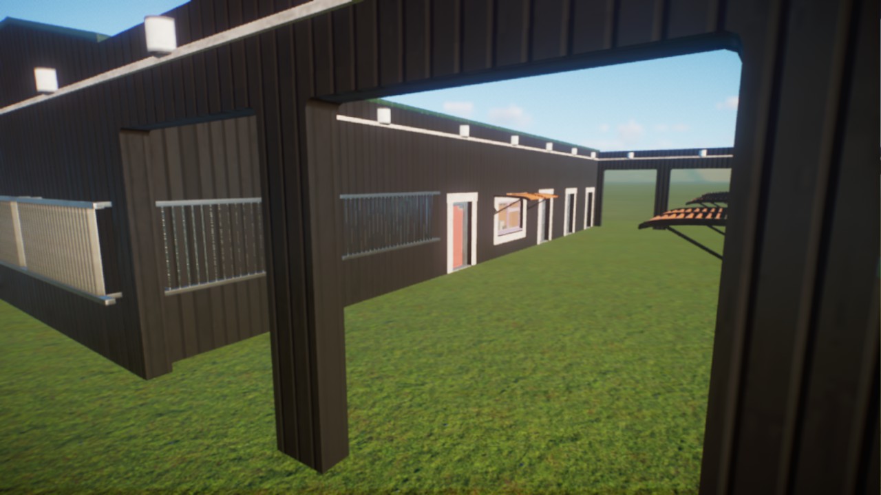Staff compound and 2 keepers huts