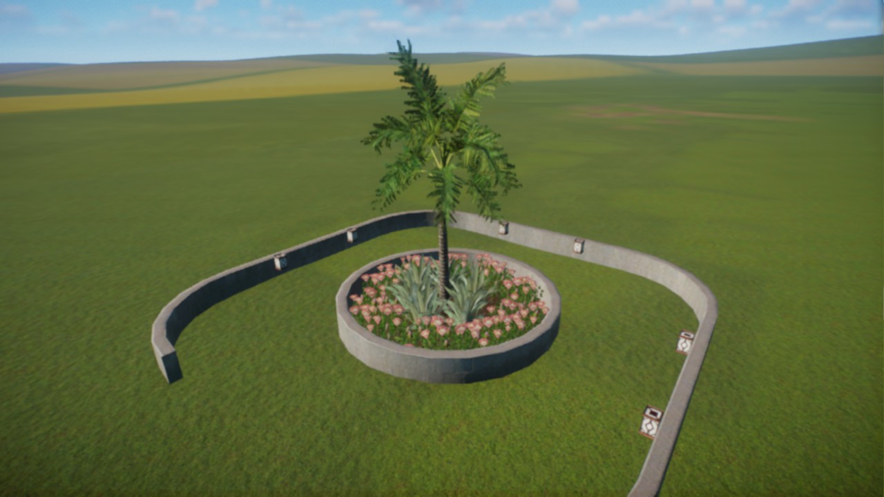 Palm-tree garden