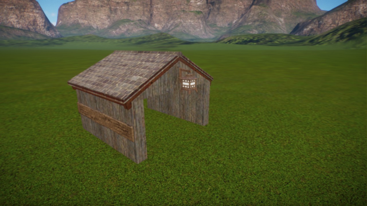 Wood small shelter
