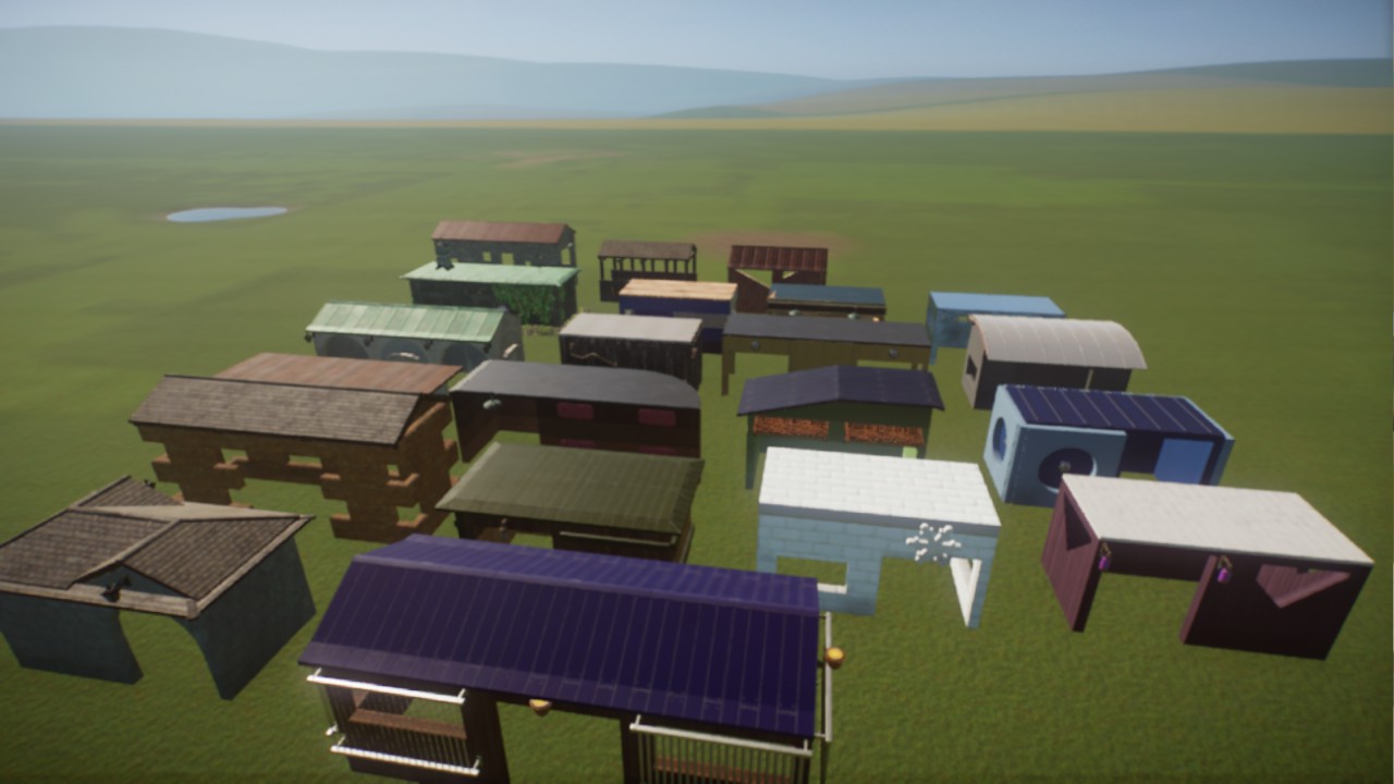 21 shelters for medium size animals