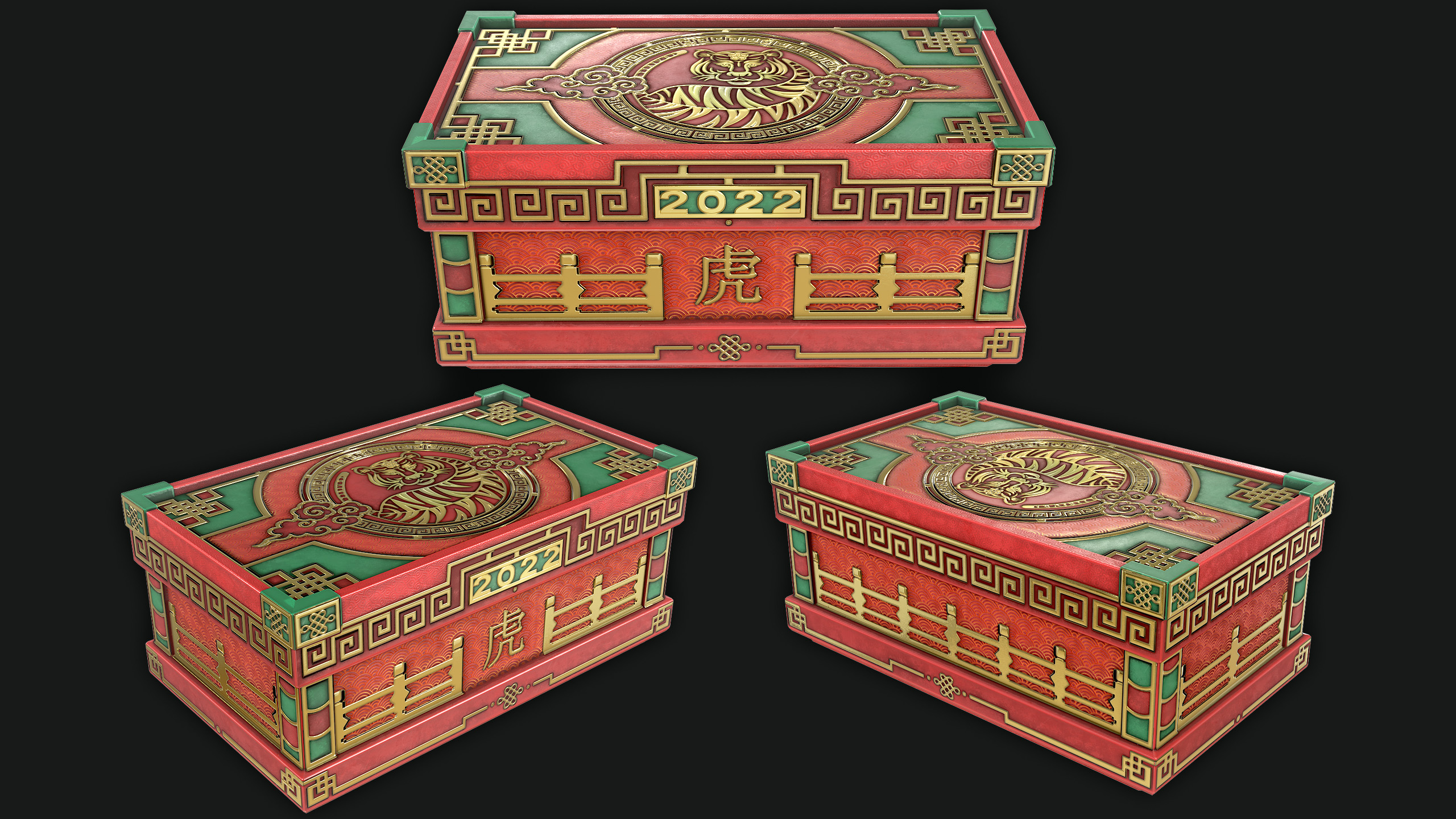 Large Tiger Box