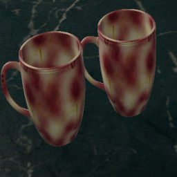 Crockery Mug Red Sliced Apple