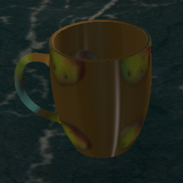 Crockery Mug Whole Apple Tan