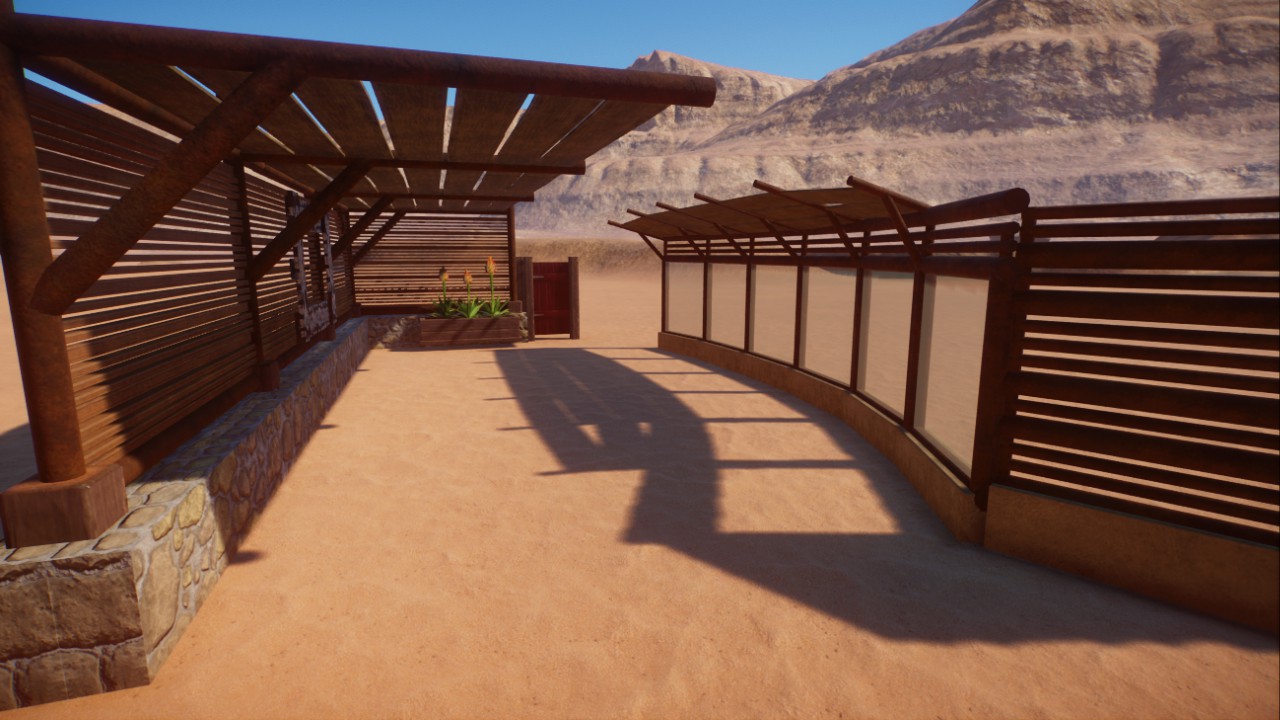 Desert Fence, Sunshade, Viewing Area, Window