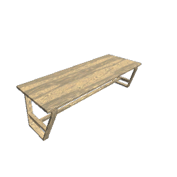 Large Table Burned Ash