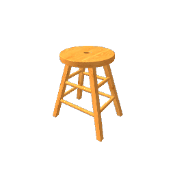 Stool Chair Hemlock Wood