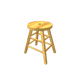 Stool Chair Pine Wood
