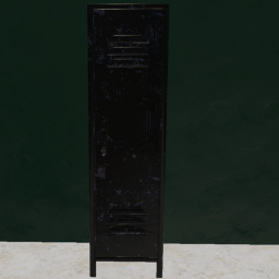 Gym Locker Scuffed Black