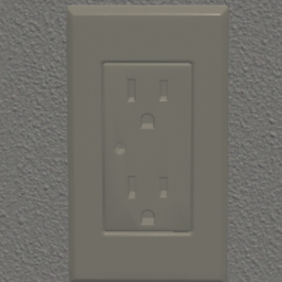 3 Pronged Wall Outlet Cream