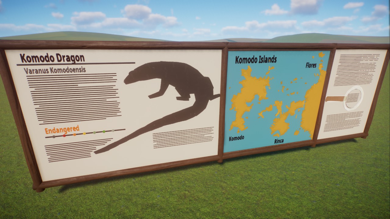 Komodo dragon education board