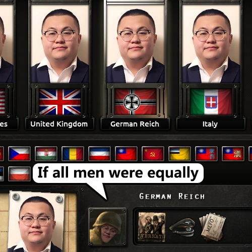 If all the leaders were equally handsome