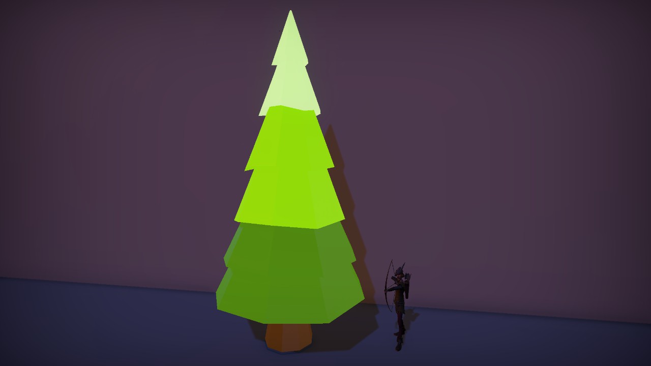 LowPoly_Tree_Fir_GLOW_8m_Flexicolor_Triggerable