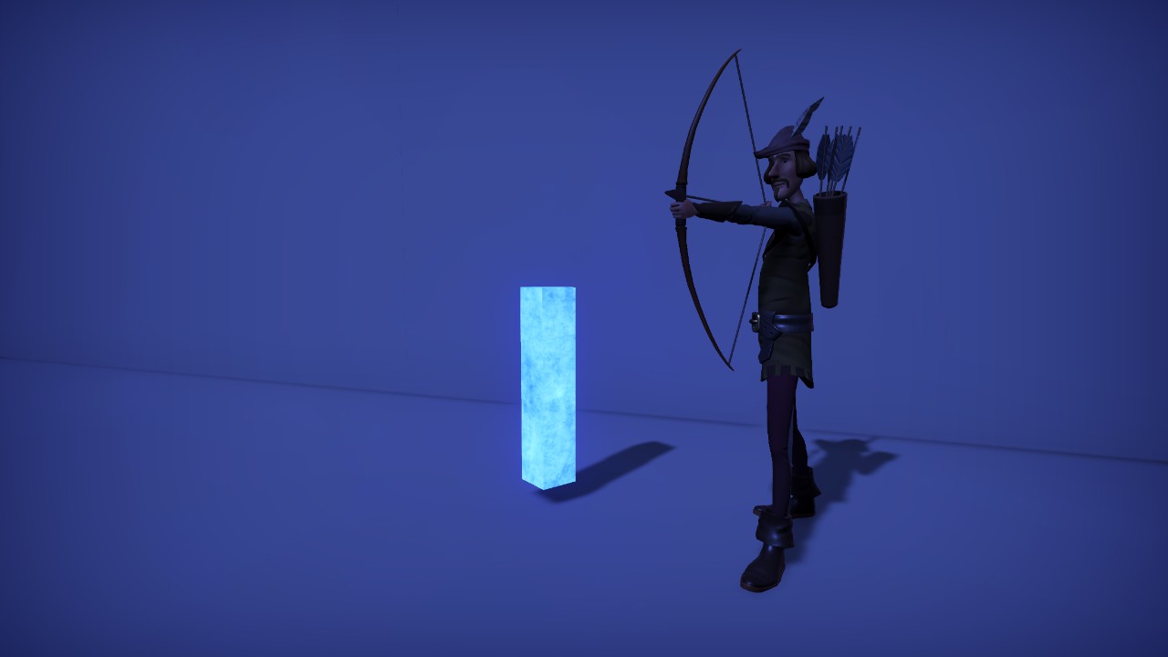 NEON GLOW BEAM 0.2M X 1M X 0.2M STRUCTURED TRIGGERABLE
