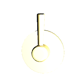 Shower Control Handle - Gold
