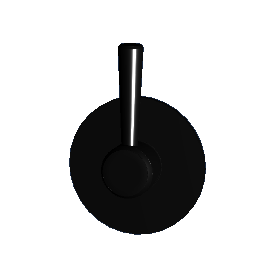 Shower Control Handle - Black