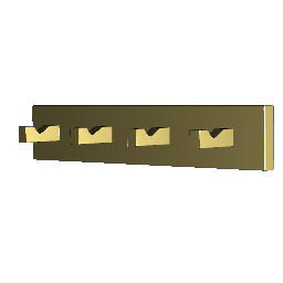 Metal Wall Hooks - Gold