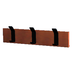 Modern Wall Hooks -Sapele and Chrome