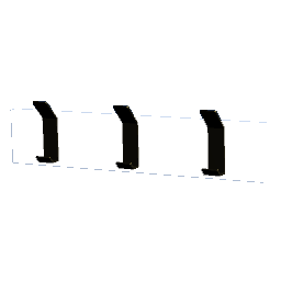 Modern Wall Hooks -White and Gold