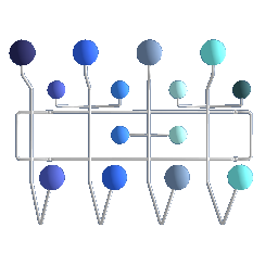 Wall Coat Rack - Blues