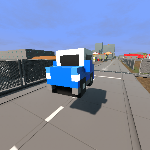 Crossy Road Blue Car