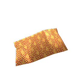 Pleated Rug Golden Koi Fish