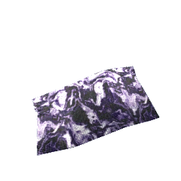 Pleated Rug Amethyst Marble