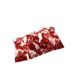 Pleated Rug Ruby Marble