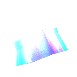 Pleated Rug Pastel Colorful Stripes