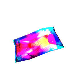Pleated Rug Fluorescent Art