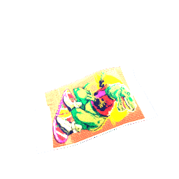 Pleated Rug Skateboard T Rex