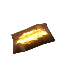 Pleated Rug Golden Feather