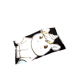 Pleated Rug Cute Unicorn