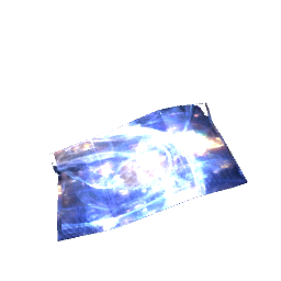 Pleated Rug Blue Halo