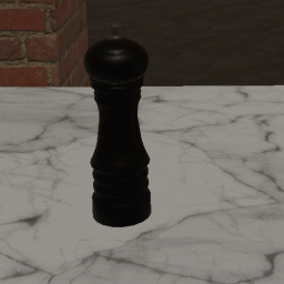 Black Wood Pepper Grinder