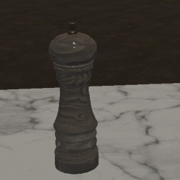 Gray Wood Pepper Grinder