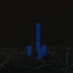 Tall Glass Cobalt